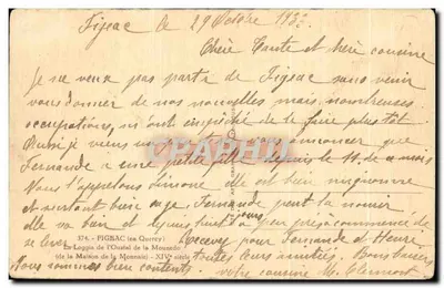 La Loggia de l'Ouatel de la Moundedo — façade en pierre avec arcades et vitraux — éditeur ARNARD — Verso