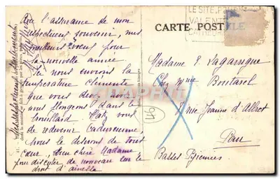 Escalier de la cathédrale — Valence — éditeur inconnu — Verso