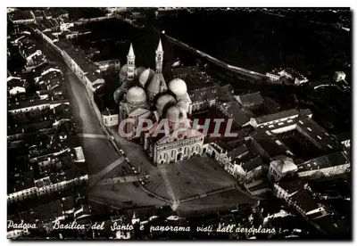Padova — Basílica do Santo — panorama visto de avião — Ediz. M.I.A.R. — Padova