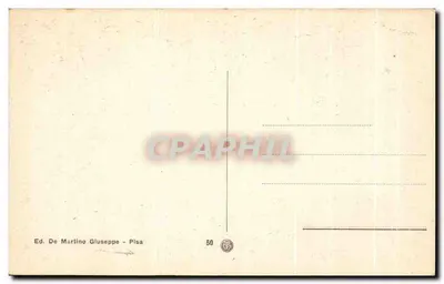 Piza - Kościół S. Paolo a Ripa d'Arno — Wydawca De Martino Giuseppe, nr 50 — Rewers