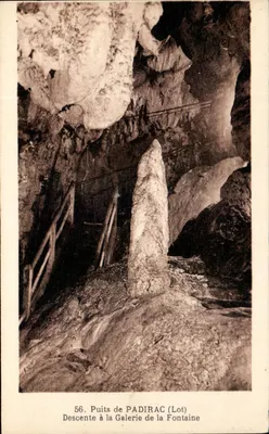 Пuits de Padirac (Lot) — Спуск в Галерею Фонтейна — n°56