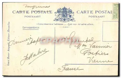 Palacio de Justicia — Bruselas — Grand Bazar, Bruselas, n°99 — Reverso