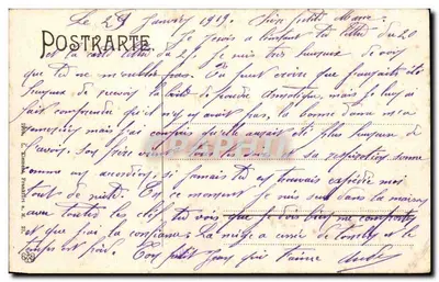 Bad Nauheim — Castelo de Stein visto do monumento — editor Postarte, n° 217 — Verso