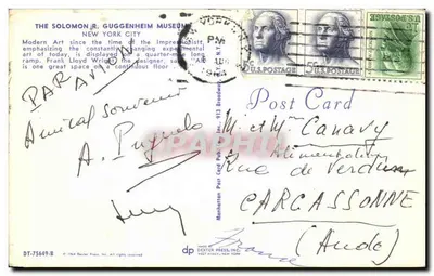 Museu Solomon R. Guggenheim — Nova Iorque — editor Dexter Press, n° DT-75649-B — Verso
