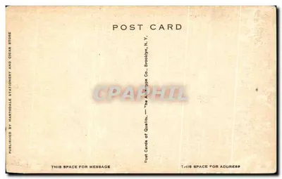 Lac sur les fairways, Scarsdale Golf Club — Hartsdale, N.Y. — éditeur The Aludatype Co., Brooklyn, N.Y. — Verso