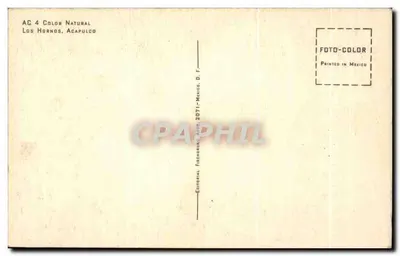 Los Hornos, Acapulco — beach with palm trees — Editorial Fischering, Mexico — Back
