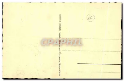 Monako-Monte-Carlo - Widok ogólny — Wydanie specjalne Perret, Kissine des Terrasses, Monte-Carlo, n° 133 — Rewers