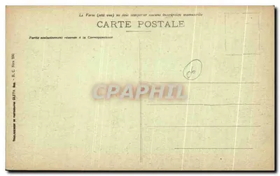 Monako - Pałac Książęcy — widok na pałac i statuę — Gelfetta & Cie, Nice, n°829 — Rewers