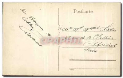 Koblenz. Widok z Ehrenbreitstein na Niemiecki Kąt — Wydawca: Franz Weisemann, Koblenz — Numer seryjny: 1906 — Rewers