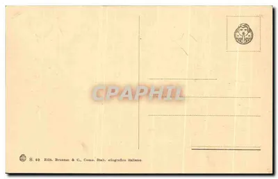 Natividade — cena religiosa — Edit. Brunner & C., Como — Verso