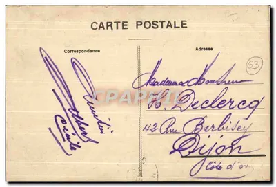 Stara pocztówka L'Auvergne Puy De Dome Royat Widok ogólny Parku i — Rewers