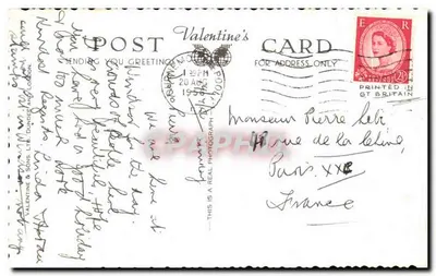 Zamek w Windsorze — Katedra Świętego Jerzego, Wschodnie Tarasy, Sala Tronowa, Duża Sala Odbiorcza, Straż Wychodząca, Z Rzeki Tamza — Valentine & Sons Ltd, nr 6203 — Rewers