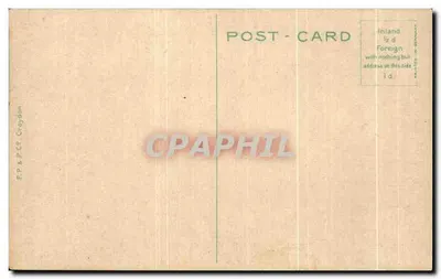 The Dell, Hyde Park, Londyn — pittoreski widok z jeziorem i spacerowcami — wydawca P. & P. Cq Groydon — Rewers