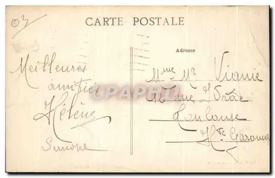 Néris-les-Bains (Allier) — O Casino — Ed. Picandet, Néris-les-Bains — Verso