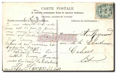 Montreuil-sur-Yonne — Le Château de Surville — L. Ménard, phot.-édit., Fontainebleau, n° 327 — Verso