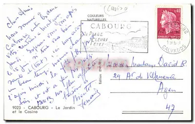 Cabourg — Het Casino — Uitgave Ennecé — Achterkant