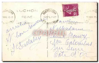 Luchon-Superbagnères (Wys. 1800 m.) — Spoczynek turystów na plateau — Fototypia Labouille Frères, n° 479 — Rewers