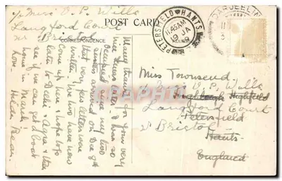 Darjeeling — Neves e nuvens — editor desconhecido, n° 55 — Verso