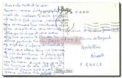 Old Harry Rocks, Swanage — vista das falésias e rochedos — editor KSW, n° 109 — Verso
