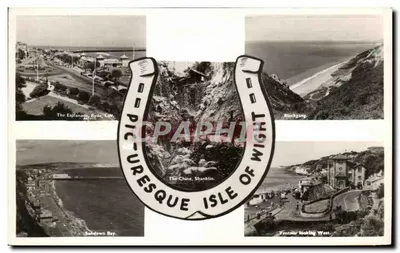Ilha de Wight — Pictórica — Cartão Postal Fotográfico Real à Noite