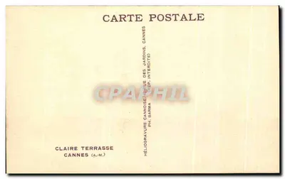 Hotel Claire Terrasse — Cannes — wydawca PH. BARMA — Rewers