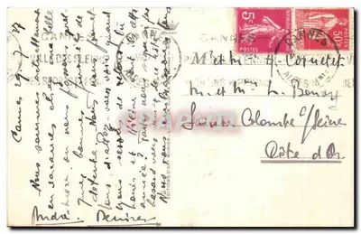 CANNES — La Croisette e gli Alberghi — Foto Munier, n°255 — Verso