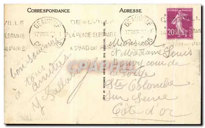 Trouville, de Koningin van de Stranden — De Strand en de Tents — LL — Achterkant