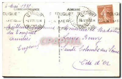 Le Touquet-Paris-Plage — Duży Kasyno Lasu i Kąt Restauracji (R. Jourde, arch.) — Rewers