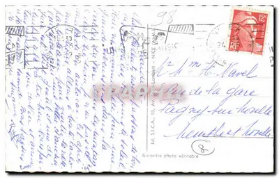 Monte-Carlo — Rocher de Monaco — P. 8, Wyd. S.I.C.A., NICE — Rewers