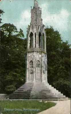 Cruz de Eleanor, Northampton — monumento gótico — Delittile, Feowick and Co., York