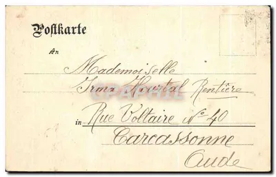 Mülhausen i. Els., protestante Igreja — editor Gebrüder Metz, Tübingen, n° 15428 — Verso