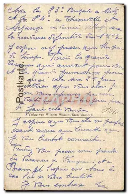Zweibrücken — Fonte Wittelsbach — Editora de Wilhelm Wiebelt, Kaiserslautern — Verso