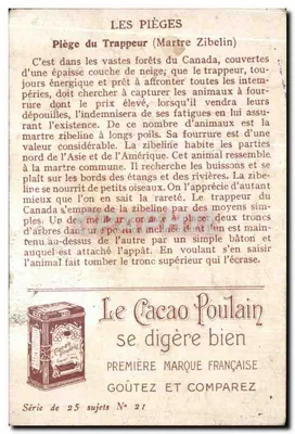 Chromo Proszę o czekoladę Poulain Pomarańczowy to najlepszy Pułap dla Łowcy Zająca — Rewers