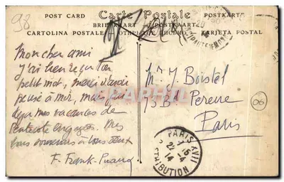 Monte-Carlo — Ogólny widok z Roquebrune — ND Phot. n° 1057 — Rewers