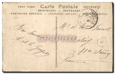 Monako — Pałac księcia i głowa psa — ND Phot. n°504 — Rewers