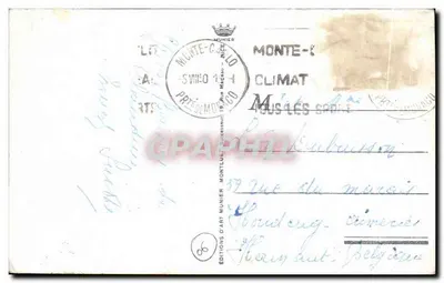 Monte-Carlo. Beach i Kap-Martin — Wydawnictwo Art Munier, nr 48 — Rewers