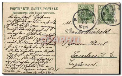 Calw z południa — widok panoramiczny — Wydawnictwo Fr. Händler, Calw, nr 1030 — Rewers