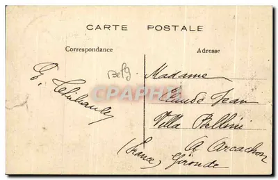 Liège — La Passerelle et la Poste — Éditeur Émile Dumont, Liège — Verso