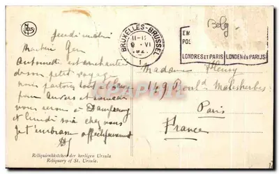 A Igreja de Santa Úrsula — Hospital Santa Úrsula — Bruges — Mewling — Verso