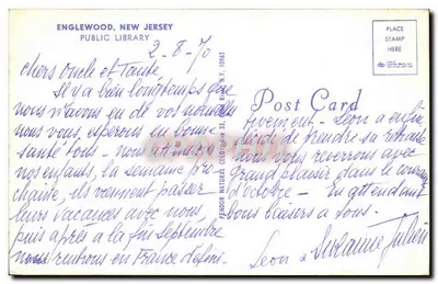 Biblioteca pública de Englewood — Nova Jersey — editor Dexter Press, Inc. — Verso