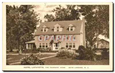 Hôtel Lafayette, o refúgio dos turistas — Mays Landing, N.J. — publicado por Geo. W. Otto & Son, Egg Harbor City, N.J.