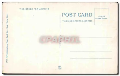 Central Grammar School, Mamaroneck, N.Y. — wydawca Manhattan Post Card Co. — Rewers