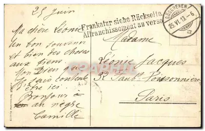 Goescheneralp - Waterfall — M 3032 — publisher unknown — Back