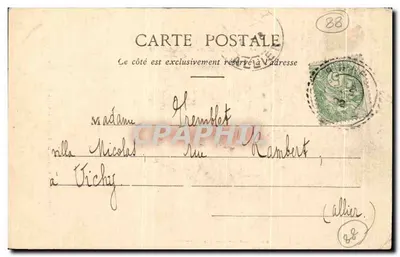 Domrémy — Estátua de Joana d'Arc na Basílica — Coleção Joana d'Arc — Verso