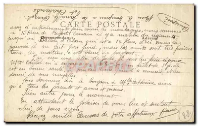 Duża woda Savoureuse — Le Rummel (alt. 835 m.) — Les Vosges Illustrées, Imp. Andies, Giromagny — Rewers