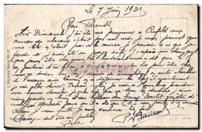 Loreley — widok skały i łodzi — J. Wollstein, Berlin N°43 — Rewers
