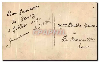 Święta Tereska Dziecka Jezusa — Léo, Paryż, n°1500 — Rewers
