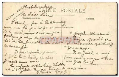 Retrato de uma mulher — Castelnaudary — GASSY, fotógrafo — Verso