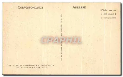 Albi — Katedra św. Cecylii — Chór i nawy — Rewers