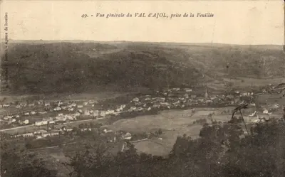 Val d'Ajol — Ogólny widok z Feuillée — Agencja wynajmu P. Barroch